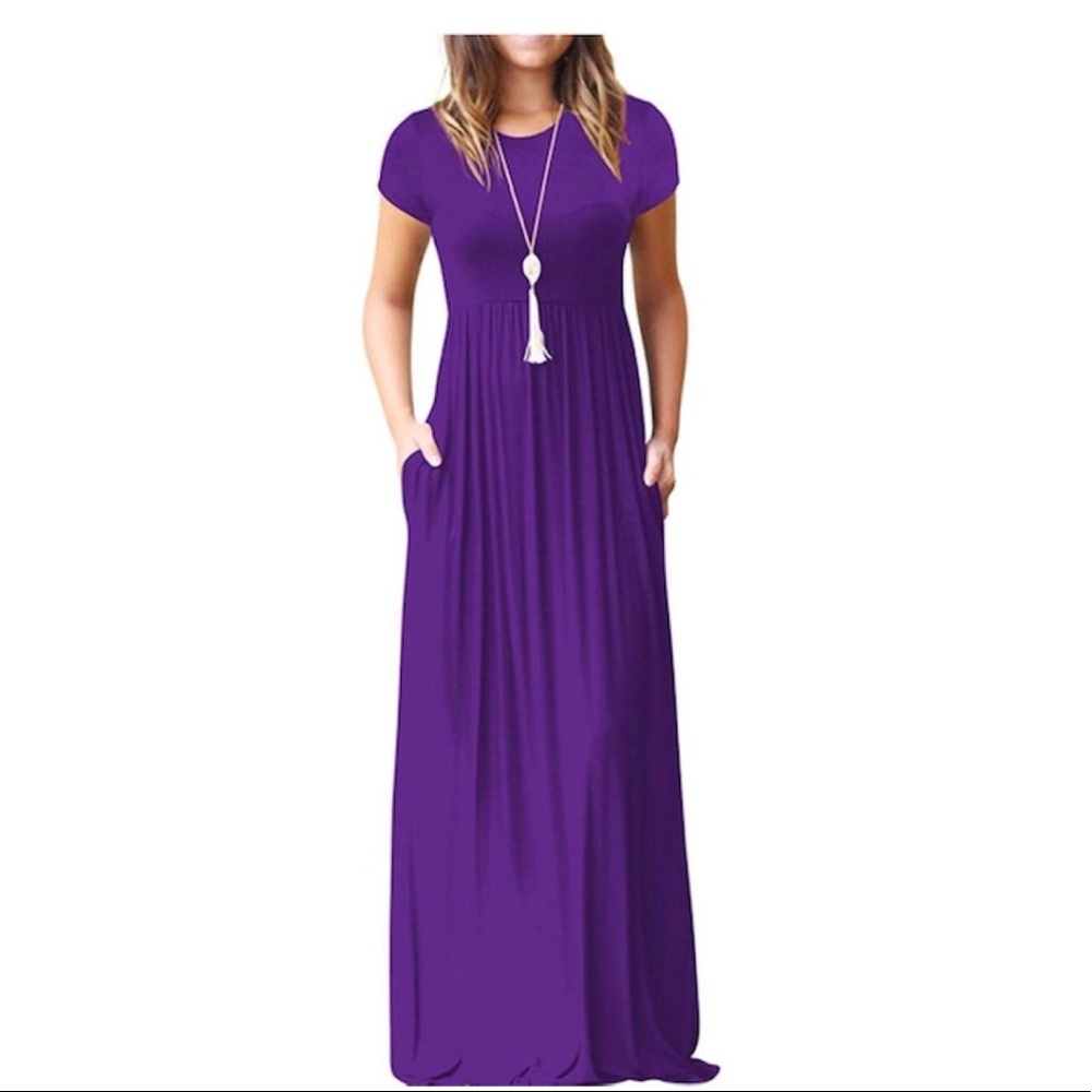 Short Sleeve Maxi Dress
